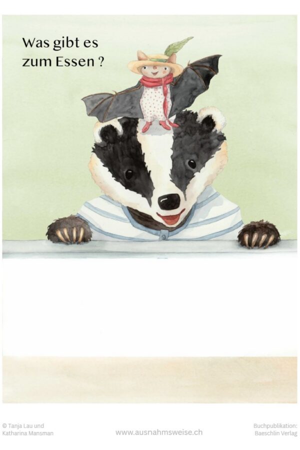 Ausmalvorlage Wald-Café