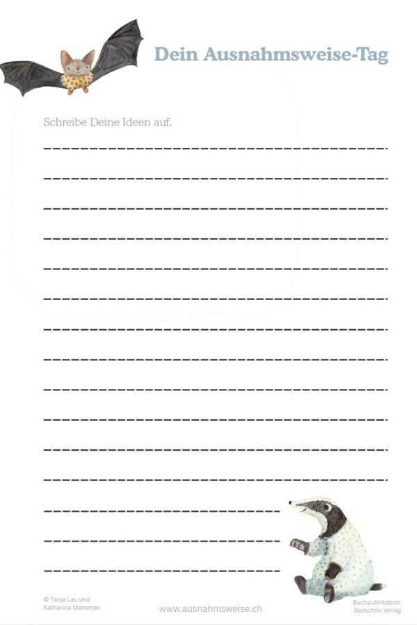 Unterrichtsvorlage: Ausnahmsweise-Tag